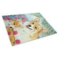 thumbnail image 1 of Caroline's Treasures Corgi Momma's Love and Roses Glass Cutting Board Large, 1 of 1