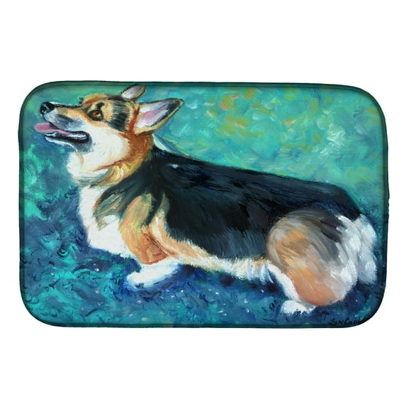 Caroline's Treasures Corgi Pembroke Dish Drying Mat
