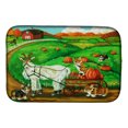 thumbnail image 1 of Corgi Pumpkin Ride with Goat Dish Drying Mat, 1 of 2