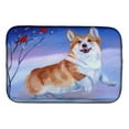 thumbnail image 1 of Caroline's Treasures Corgi Snow Cardinal Dish Drying Mat, 1 of 2
