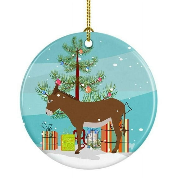 Caroline's Treasures Cotentin Donkey Christmas Ceramic Ornament