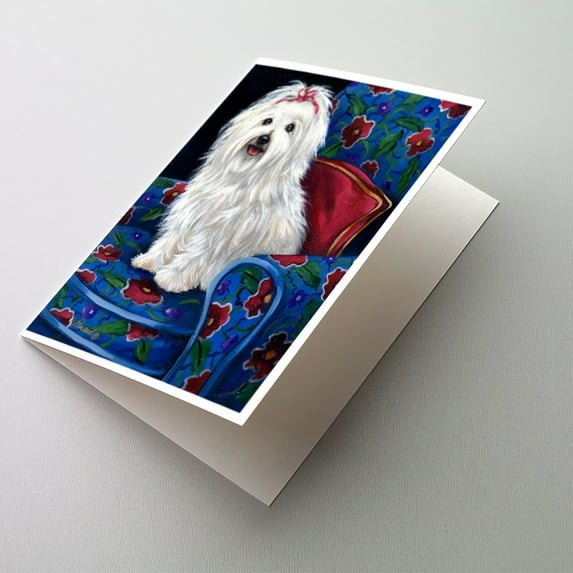 Coton De Tulear Royalty Greeting Cards and Envelopes Pack of 8