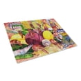 thumbnail image 1 of Caroline's Treasures Crawfish with Spices and Corn Glass Cutting Board Large, 1 of 2