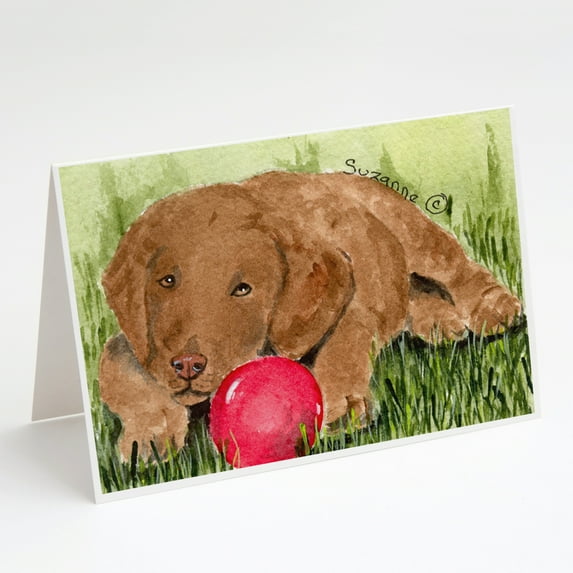 Curly Coated Retriever Greeting Cards and Envelopes Pack of 8