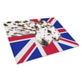 thumbnail image 1 of Caroline's Treasures Dalmatian with English Union Jack British Flag Glass Cutting Board Large Size, 1 of 1