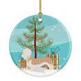 thumbnail image 1 of Caroline's Treasures Dandie Dinmont Terrier Christmas Ceramic Ornament, Multicolor, 1 of 2