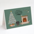 thumbnail image 1 of Dapple Wire Haired Dachshund Christmas Everyone Greeting Cards and Envelopes Pack of 8, 1 of 2