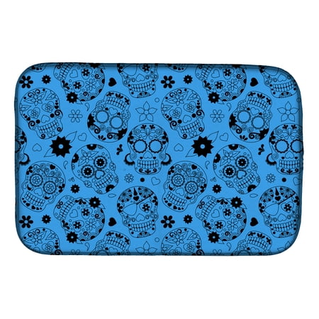 Caroline's Treasures Day of the Dead Red Dish Drying Mat