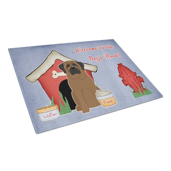 Caroline's Treasures Dog House Collection Bullmastiff Glass Cutting Board Large