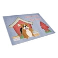 thumbnail image 1 of Caroline's Treasures Dog House Collection English Bulldog Red White Glass Cutting Board Large, 1 of 2