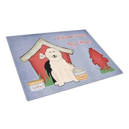 Caroline's Treasures Dog House Collection Great Pyrenese Glass Cutting Board Large