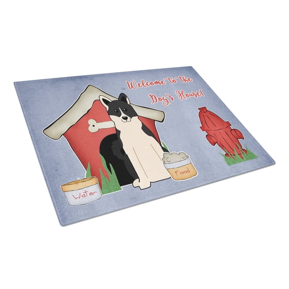 Caroline's Treasures Dog House Collection Russo-European Laika Spitz Glass Cutting Board Large