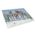 thumbnail image 1 of Caroline's Treasures Donkeys and Robin at the Fence Glass Cutting Board Large, 1 of 2