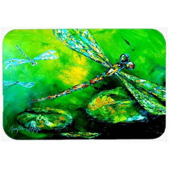 Caroline's Treasures Dragonfly Summer Flies Kitchen/Bath Mat