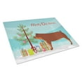 thumbnail image 1 of Duroc Pig Christmas Glass Cutting Board Large, 1 of 2