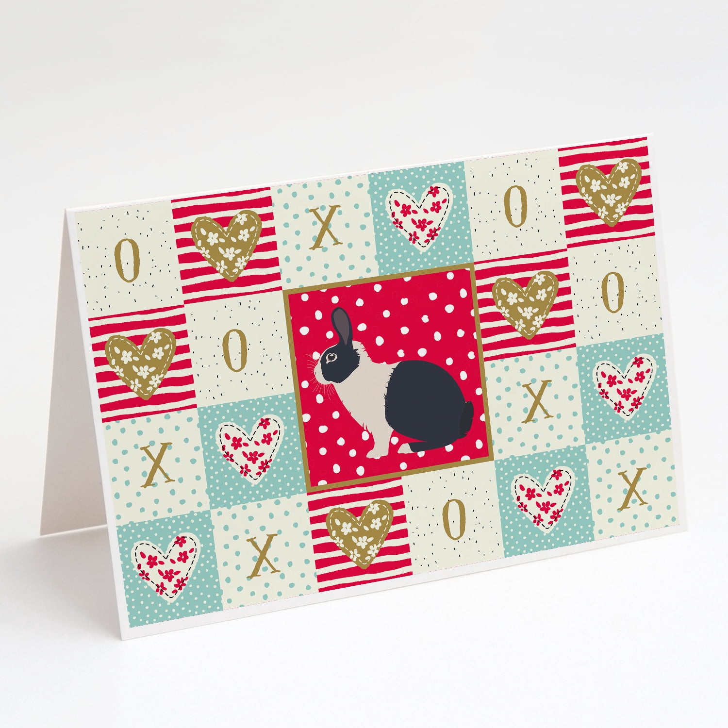 Dutch Rabbit Love Greeting Cards and Envelopes Pack of 8