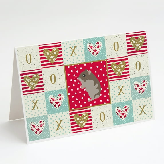 Dwarf Hamster Love Greeting Cards and Envelopes Pack of 8