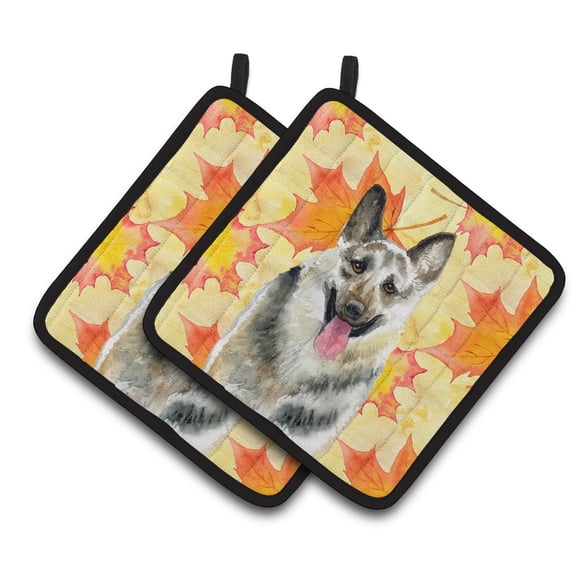 East-European Shepherd Fall Pair of Pot Holders