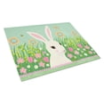 thumbnail image 1 of Caroline's Treasures Easter Bunny Rabbit Glass Cutting Board Large, 1 of 2