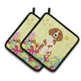 thumbnail image 1 of Caroline's Treasures Easter Eggs Brittany Spaniel Pair of Pot Holders, 1 of 3