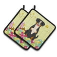 thumbnail image 1 of Caroline's Treasures Easter Eggs Entlebucher Pair of Pot Holders, 1 of 3