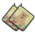 thumbnail image 1 of Easter English Bulldog Fawn Pair of Pot Holders, 1 of 3