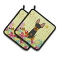 thumbnail image 1 of Caroline's Treasures Easter English Toy Terrier Pair of Pot Holders, 1 of 3