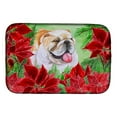 thumbnail image 1 of Caroline's Treasures English Bulldog Poinsettas Dish Drying Mat, 1 of 7