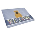 thumbnail image 1 of Caroline's Treasures English Bulldog Red Welcome Glass Cutting Board Large, 1 of 2