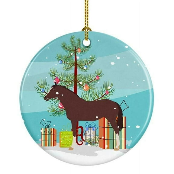 Caroline's Treasures English Thoroughbred Horse Christmas Ceramic Ornament