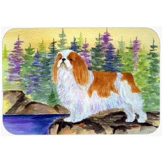 Caroline's Treasures English Toy Spaniel Glass Cutting Board Large