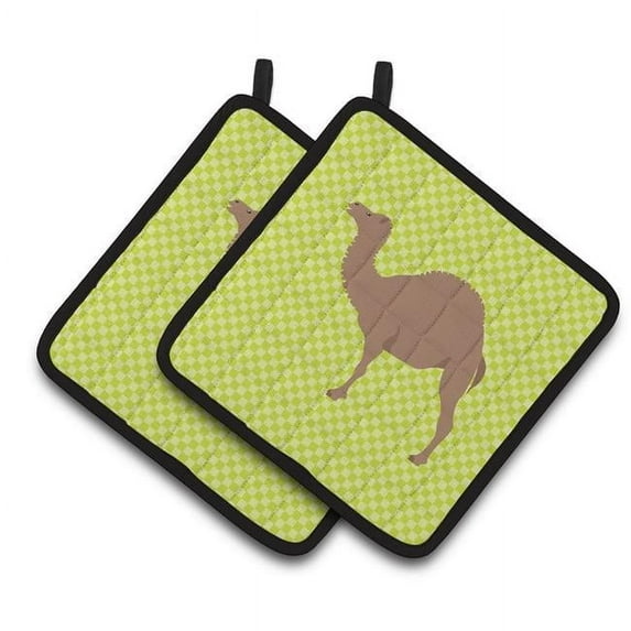 Caroline's Treasures F1 Hybrid Camel Green Pair of Pot Holders