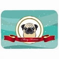 thumbnail image 1 of Caroline's Treasures Fawn Pug Merry Christmas Glass Cutting Board Large, 1 of 2