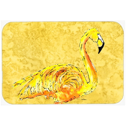 Caroline's Treasures Flamingo Kitchen/Bath Mat