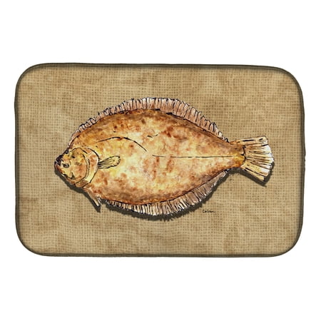Caroline's Treasures Flounder Dish Drying Mat