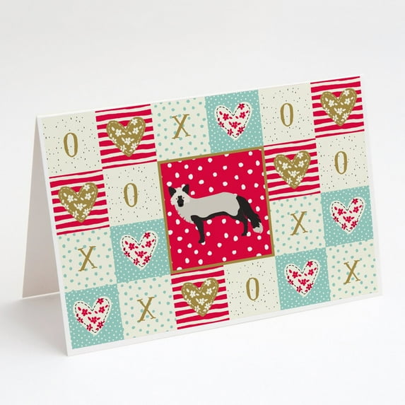 Silver Fox Love Greeting Cards and Envelopes Pack of 8