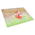 thumbnail image 1 of Caroline's Treasures Fox Watercolor Glass Cutting Board Large, 1 of 2
