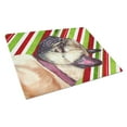 thumbnail image 1 of Caroline's Treasures French Bulldog Frenchie Candy Cane Holiday Christmas Glass Cutting Board Large, 1 of 1