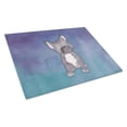 thumbnail image 1 of Caroline's Treasures French Bulldog Watercolor Glass Cutting Board Large, 1 of 2