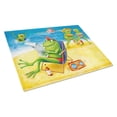 thumbnail image 1 of Caroline's Treasures Frogs on the Beach Glass Cutting Board Large, 1 of 2