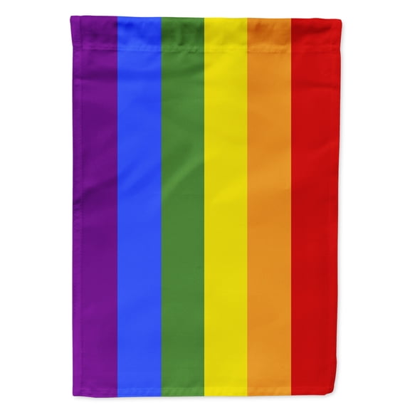 Caroline's Treasures Gay Pride 1' x 1' Polyester Seasonal Outdoor Flag with Water Resistant & Weather Proof