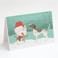 thumbnail image 1 of Caroline's Treasures German Shorthair Snowman Christmas Greeting Cards with Envelopes, 5" x 7" (8 Count), 1 of 2