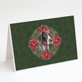 thumbnail image 1 of German Shorthaired Pointer Poinsetta Wreath Greeting Cards and Envelopes Pack of 8, 1 of 2