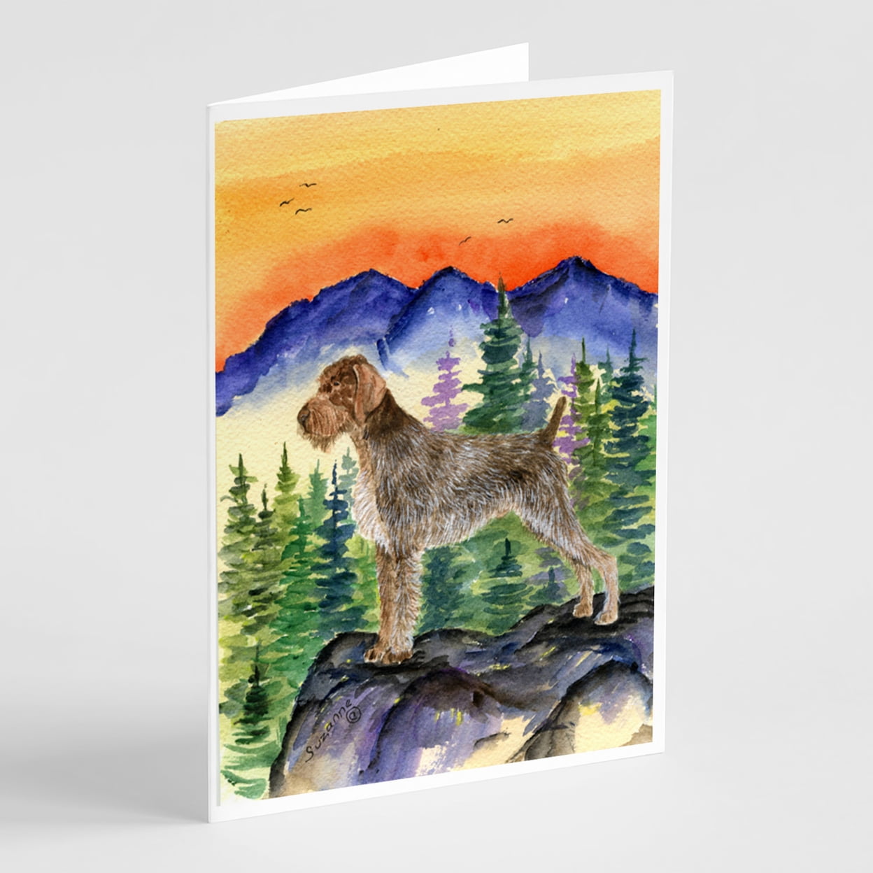 German Wirehaired Pointer Greeting Cards and Envelopes Pack of 8
