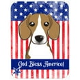thumbnail image 1 of Caroline's Treasures God Bless Flag with Beagle Glass Cutting Board Large, 1 of 2