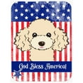 thumbnail image 1 of Caroline's Treasures God Bless Flag with Buff Poodle Glass Cutting Board Large, 1 of 2