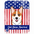 thumbnail image 1 of Caroline's Treasures God Bless Flag with Red Corgi Glass Cutting Board Large, 1 of 2