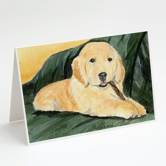 Golden Retriever Greeting Cards and Envelopes Pack of 8