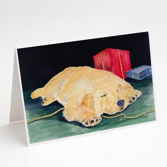 Golden Retriever Greeting Cards and Envelopes Pack of 8