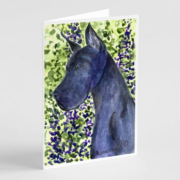 Great Dane Greeting Cards and Envelopes Pack of 8
